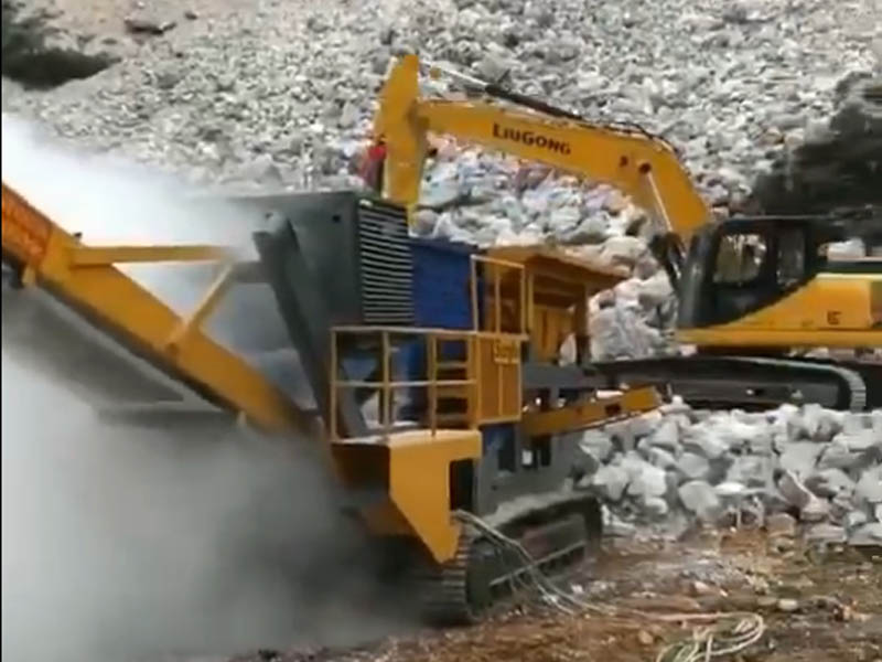 建筑垃圾移動(dòng)破碎站